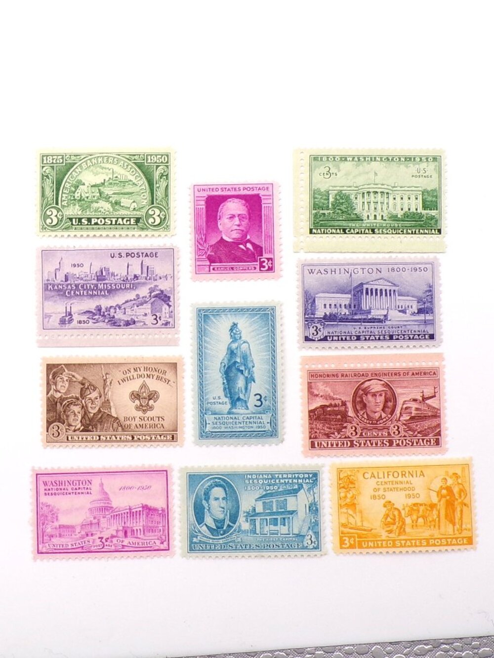 1950 United States Commemorative Stamp Year Set